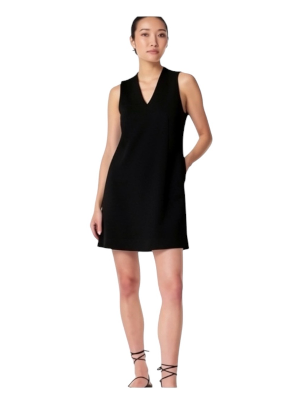 NWT SPANX Air Essentials Sleeveless Mini Dress in Very Black Size Medium